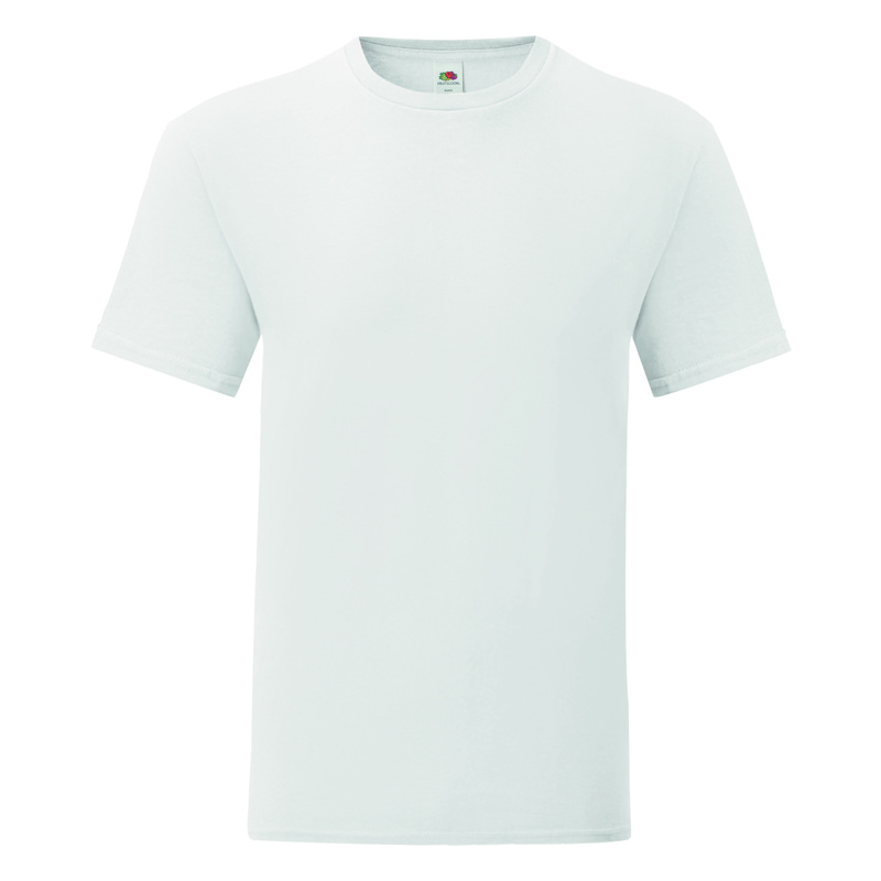 Ανδρικό μπλουζάκι ICONIC 150T slim fit WHITE 3-5XL
